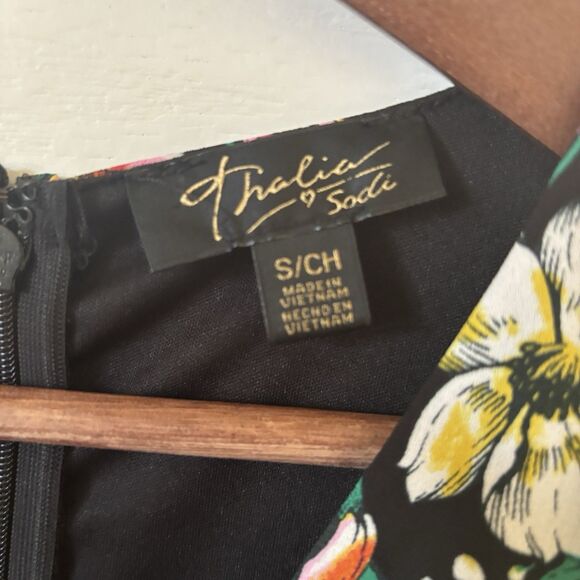 Tropical Maxi Dress Women Small Floral Cheetah Print Green Black Resort Travel - Picture 5 of 15